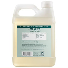 Relleno Birchwood de Mrs. Meyer's mostrado junto a su etiqueta para facilitar repuestos