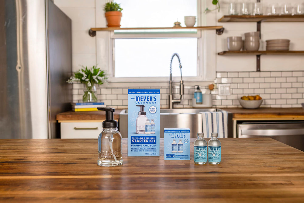 Envase reutilizable de vidrio de Mrs. Meyer’s Clean Day