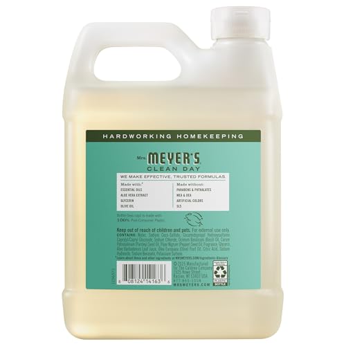 Mrs. Meyer's jabón de manos con aceites esenciales para limpieza suave