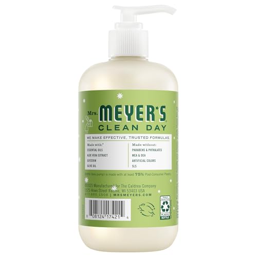 Espuma suave del jabón de manos Mrs. Meyer’s para uso diario