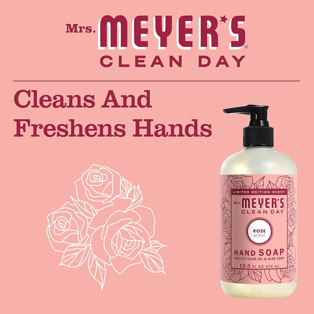 Mrs. Meyer's Rose fragancia floral que perfuma al lavar manos