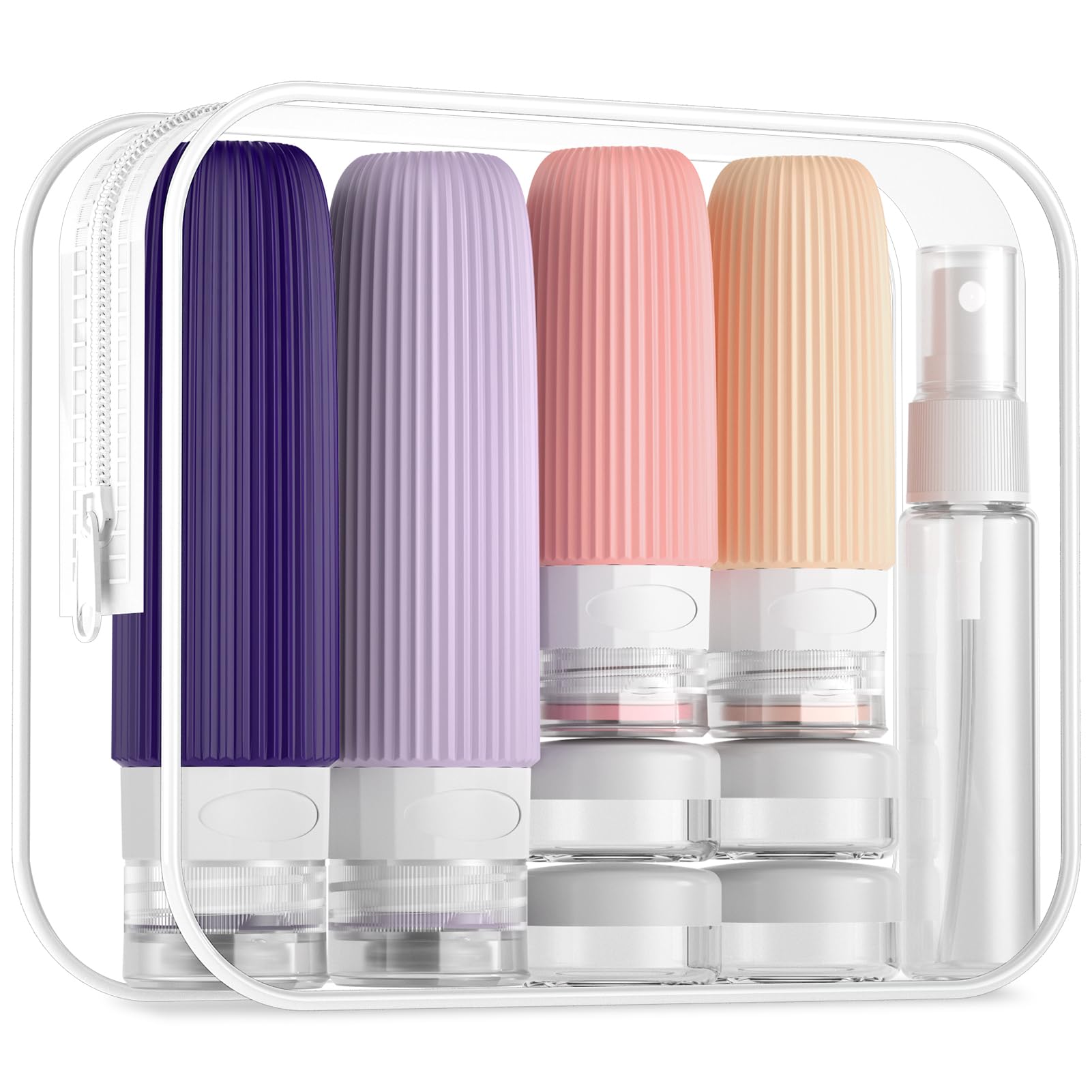 Mrsdry travel bottles set with leak-proof design for secure packing on trips.