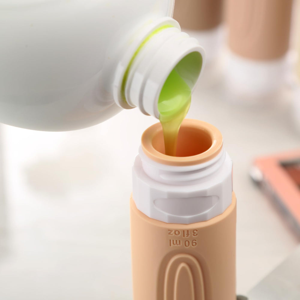 Mrsdry 3oz bottle for toiletries is TSA-compliant and compact.