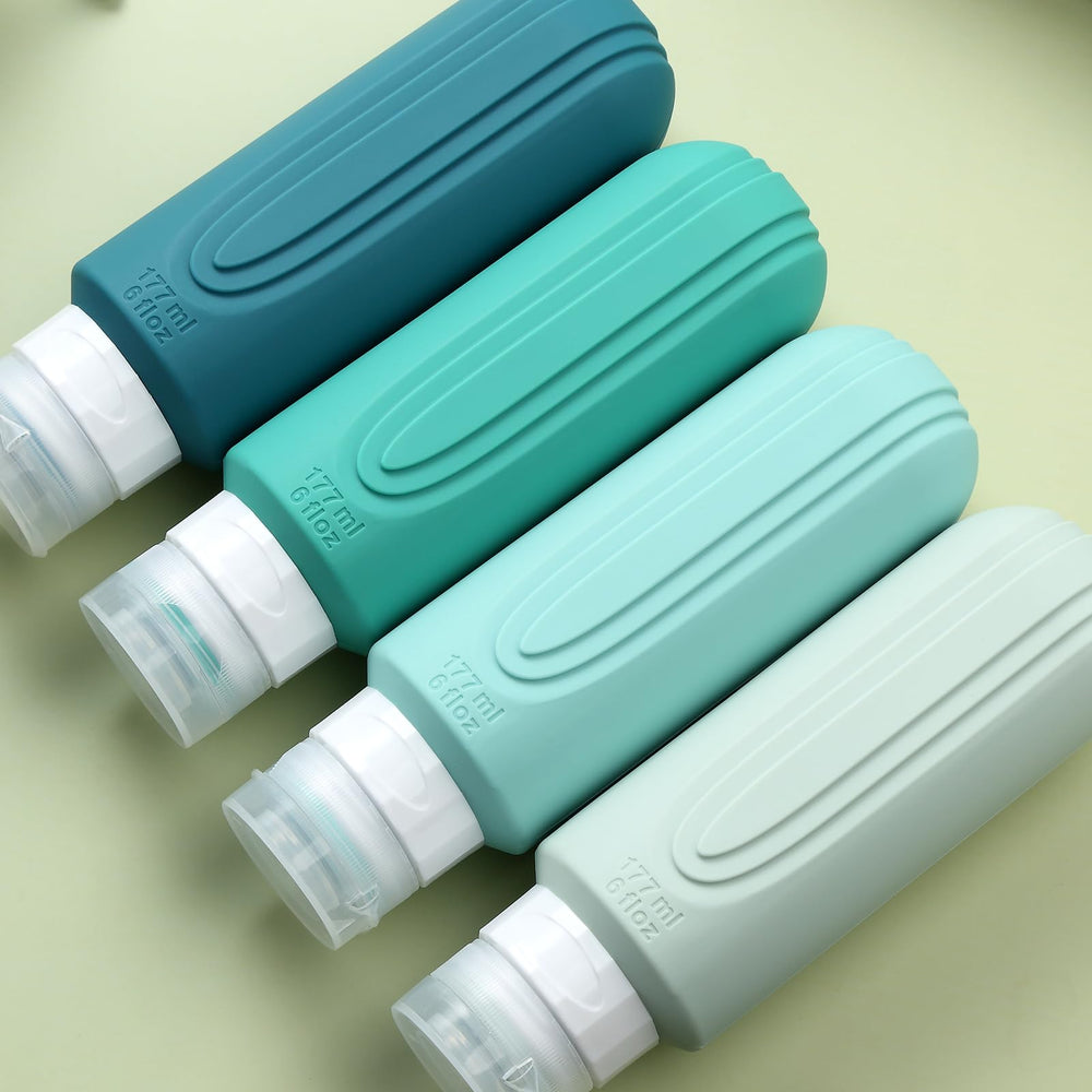 Mrsdry 4-pack travel bottles ideal for shampoo, lotion, and conditioner