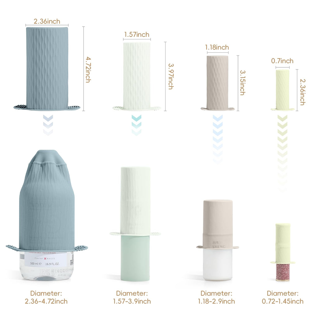 Mrsdry bottle covers help avoid stains on luggage during journeys.