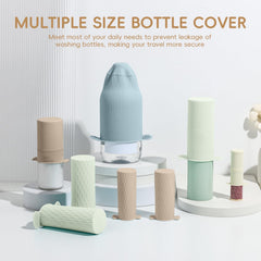 Mrsdry bottle covers L size fit most medium bottles and prevent leaks during transport.