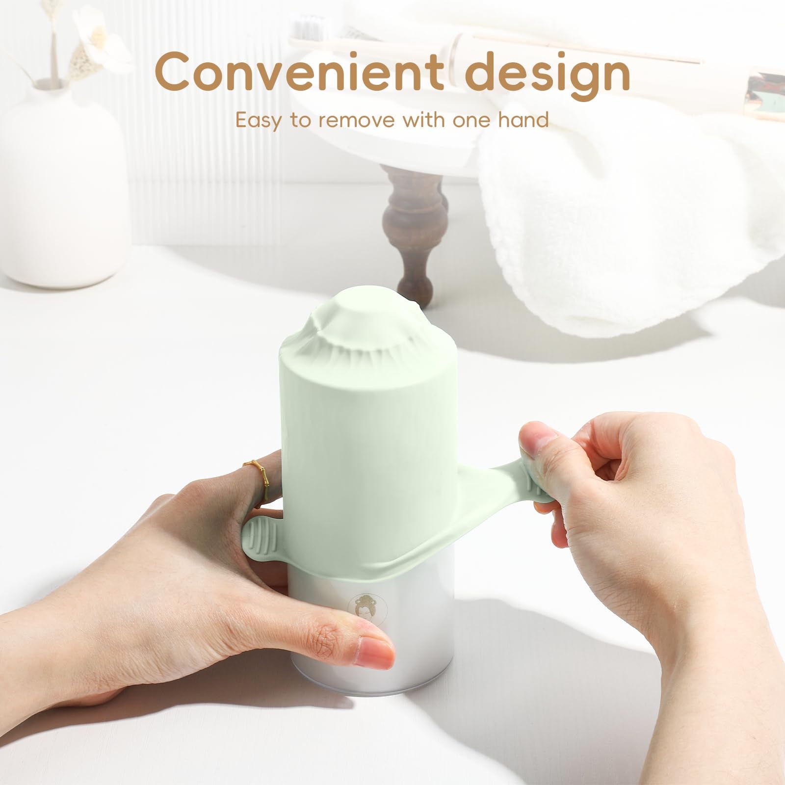 Mrsdry bottle covers M size provide snug hold for standard toiletries on trips.