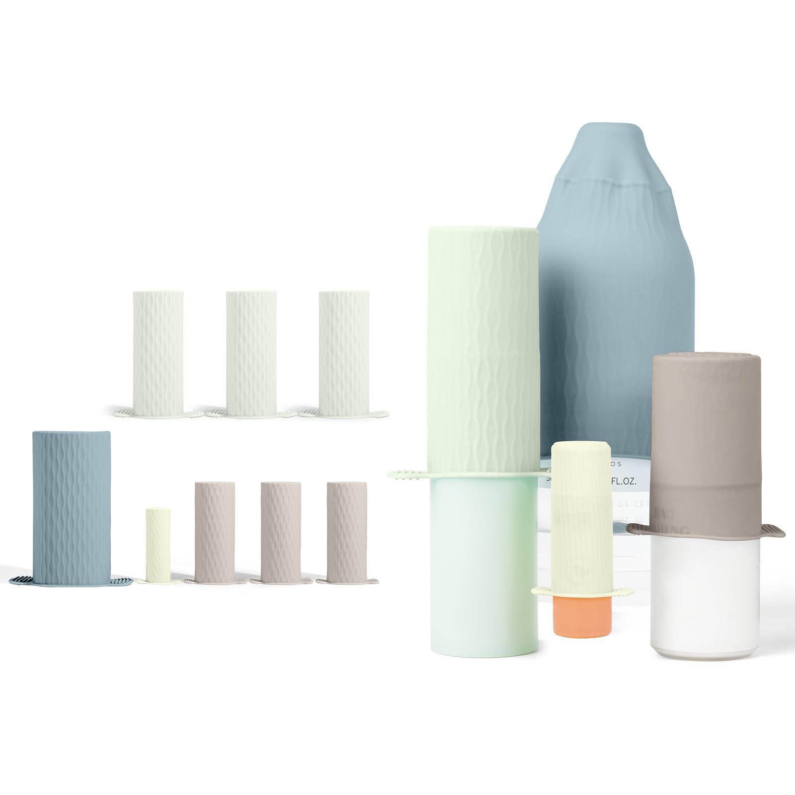 Mrsdry bottle covers XL size demonstrate leakproof protection for larger travel bottles.