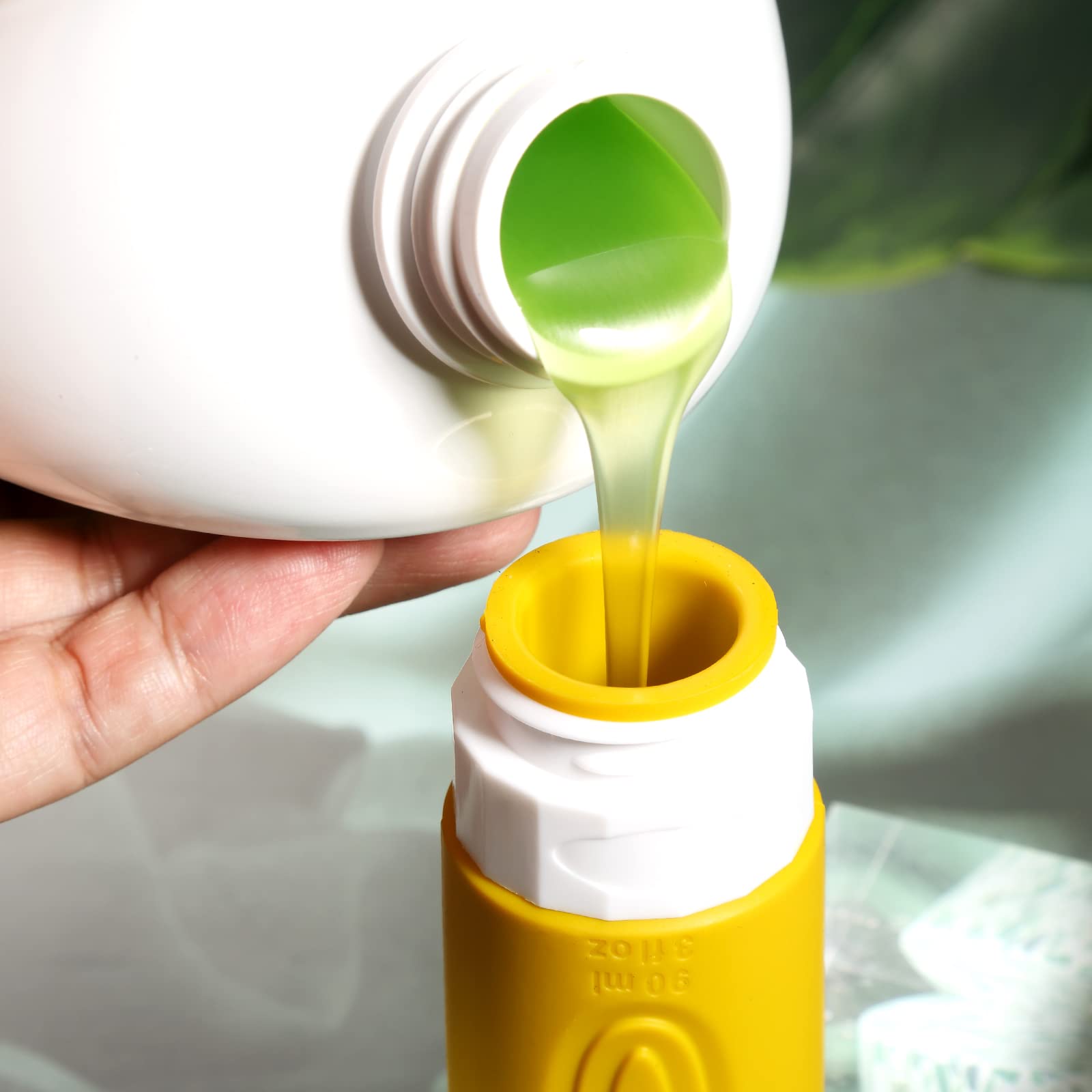 Mrsdry BPA-free silicone bottles offer safe, flexible storage on trips.