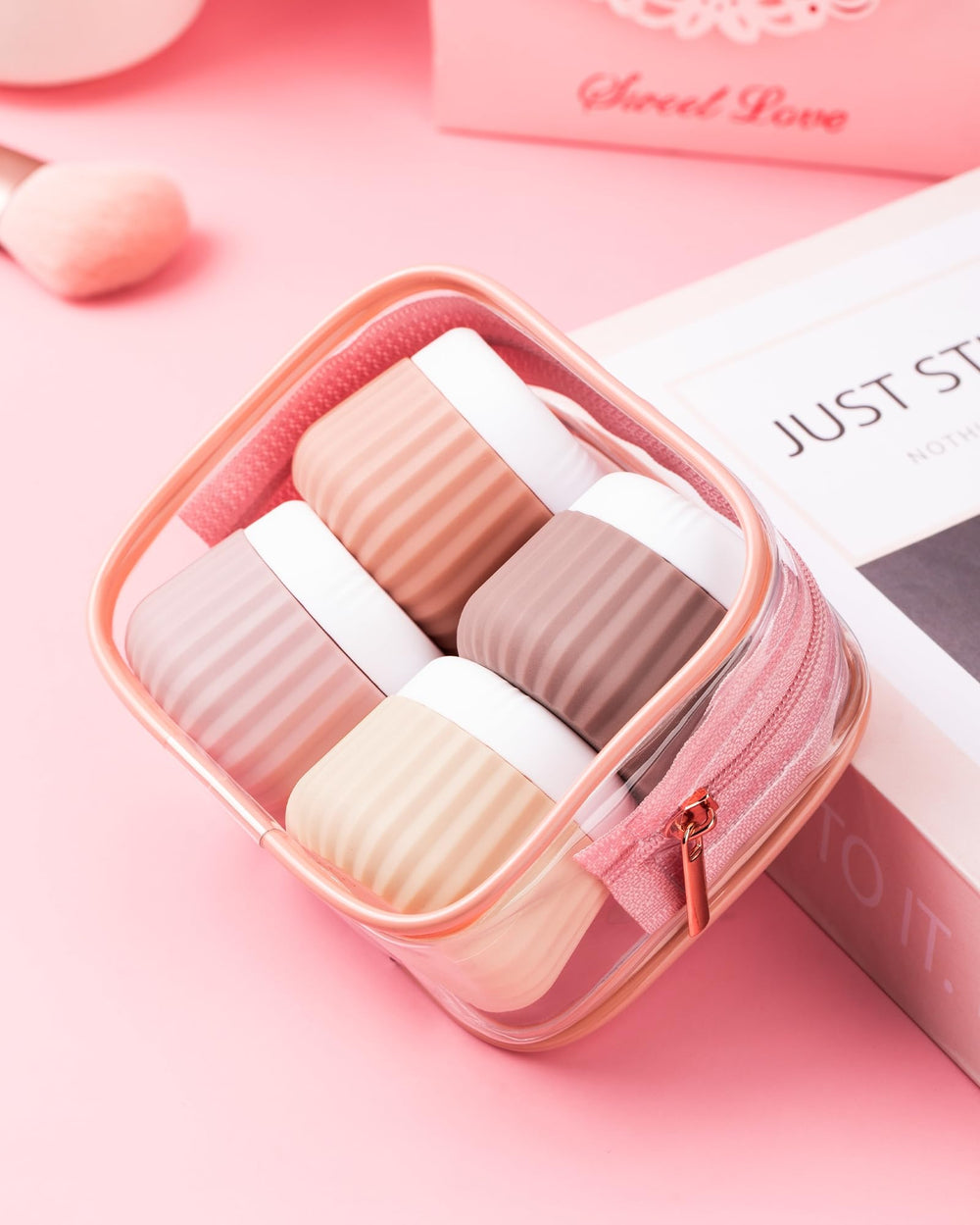 Mrsdry clear makeup bag allowing quick content checks