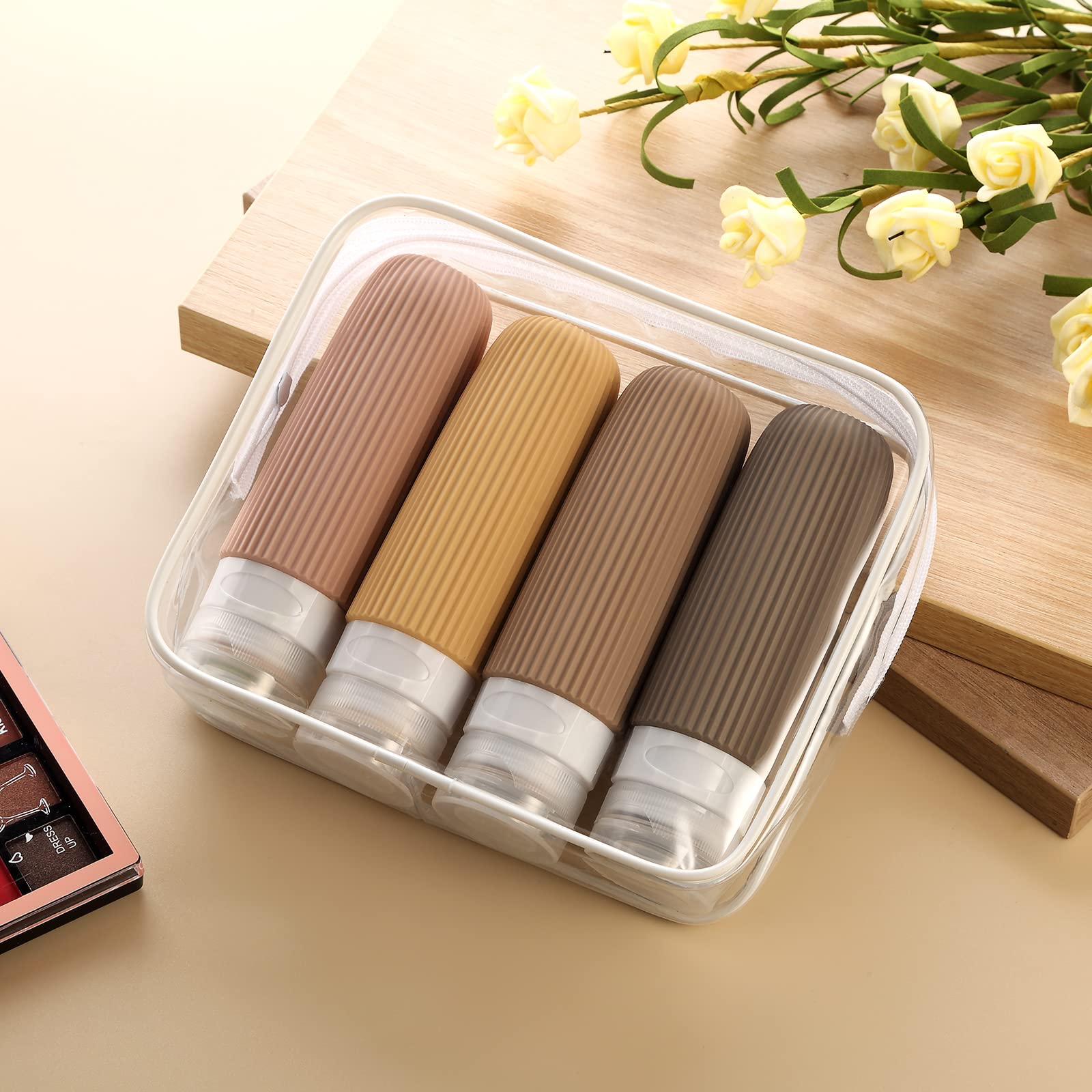 Mrsdry clear toiletry bag included for neat storage during transit