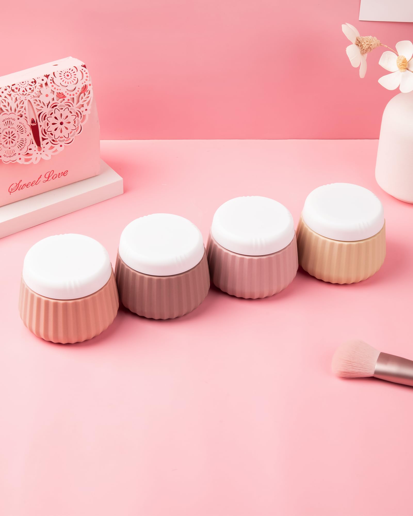 Mrsdry colorful jar set shows four hues for quick content identification.