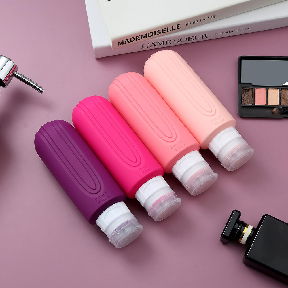 Mrsdry four-pack travel bottles provide versatile product storage.
