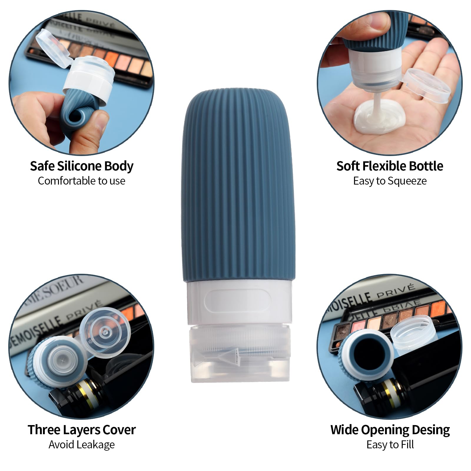 No-drip valve cap dispenses the exact amount each use