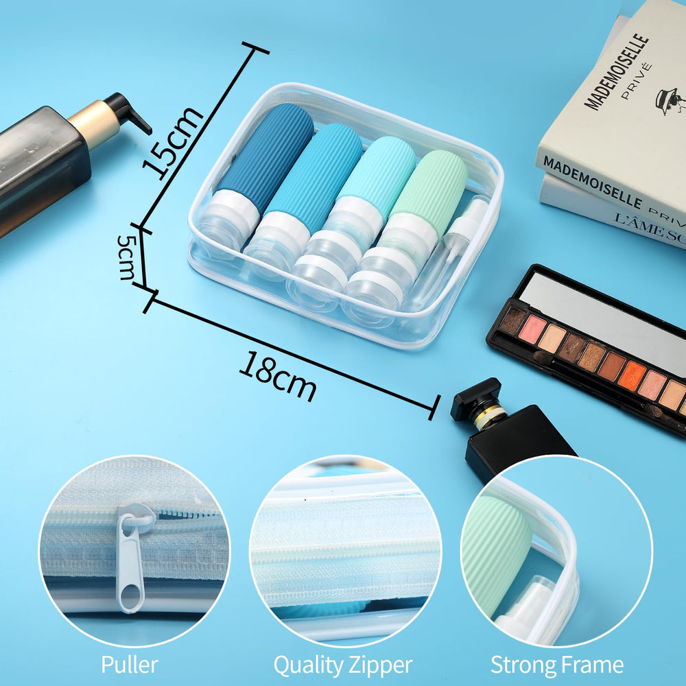 Mrsdry opal-shape bottles designed to save space in luggage.