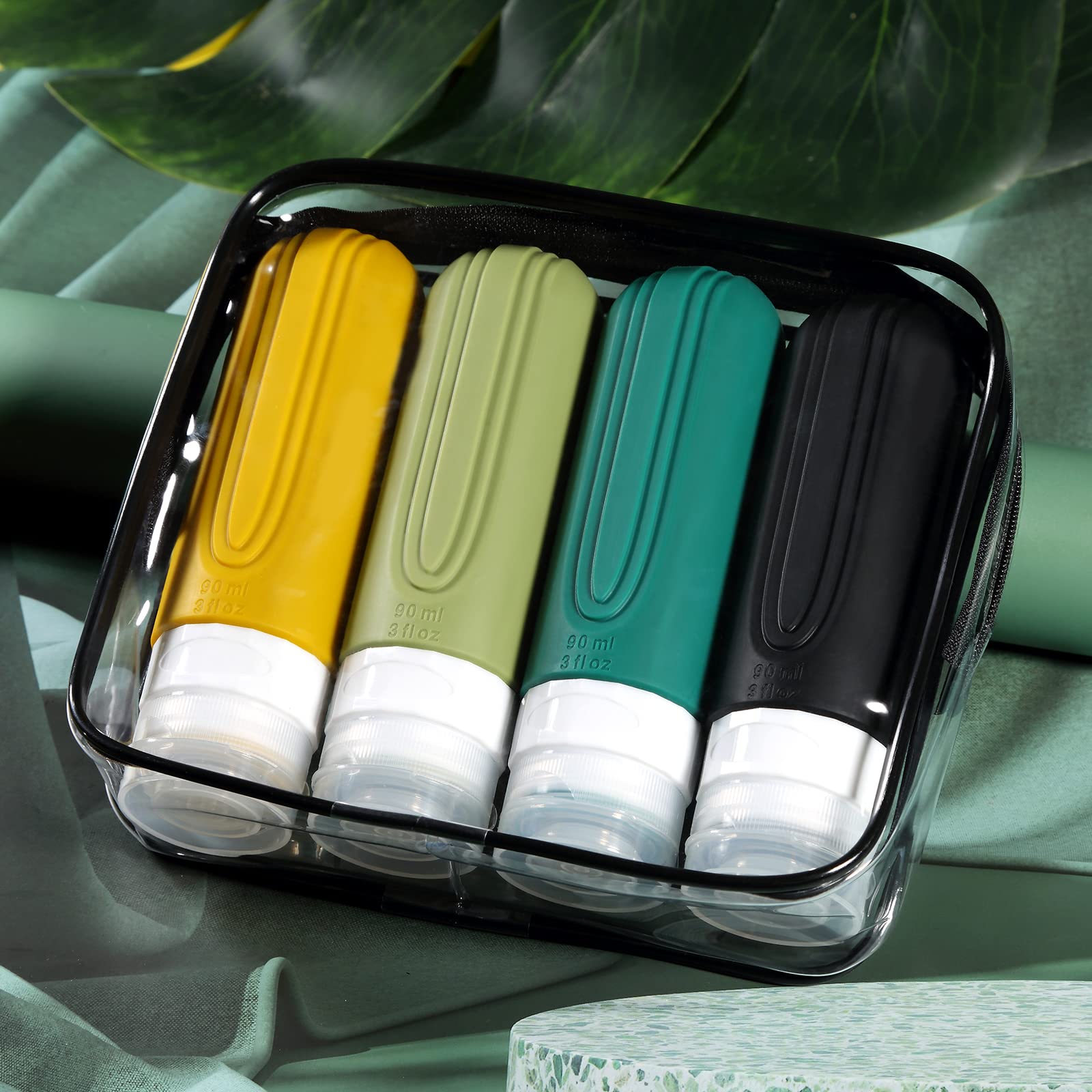 Mrsdry silicone bottles are durable and flexible for travel.