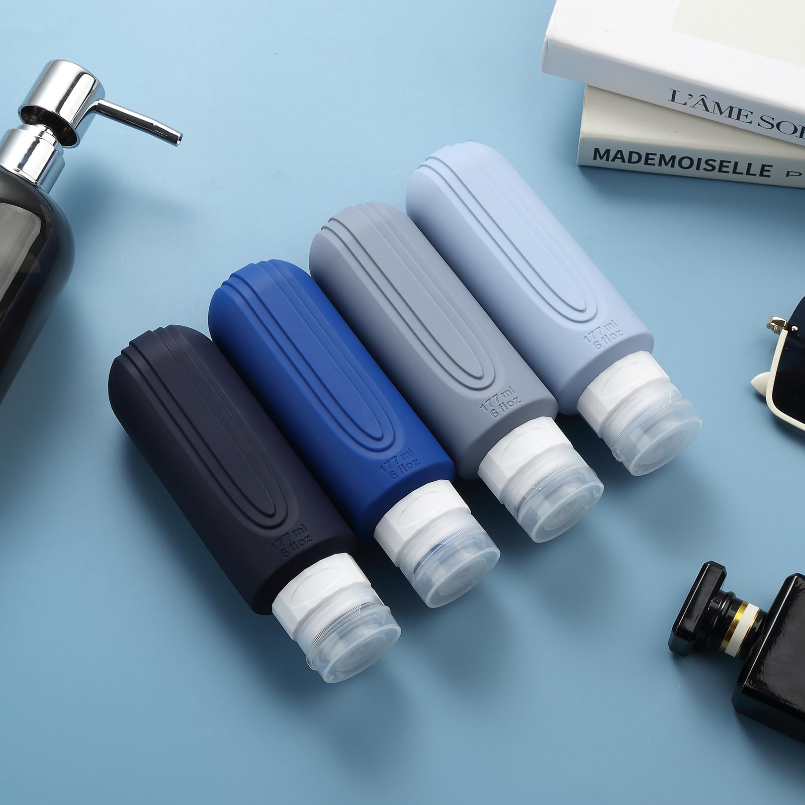 Mrsdry silicone bottles are durable travel companions for toiletries