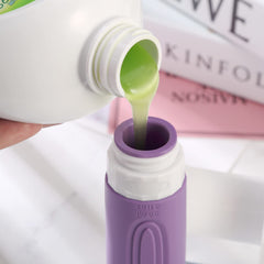 Mrsdry silicone bottle no-drip cap keeps liquids contained during transit