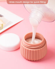 Mrsdry silicone cream jars for easy filling on the go