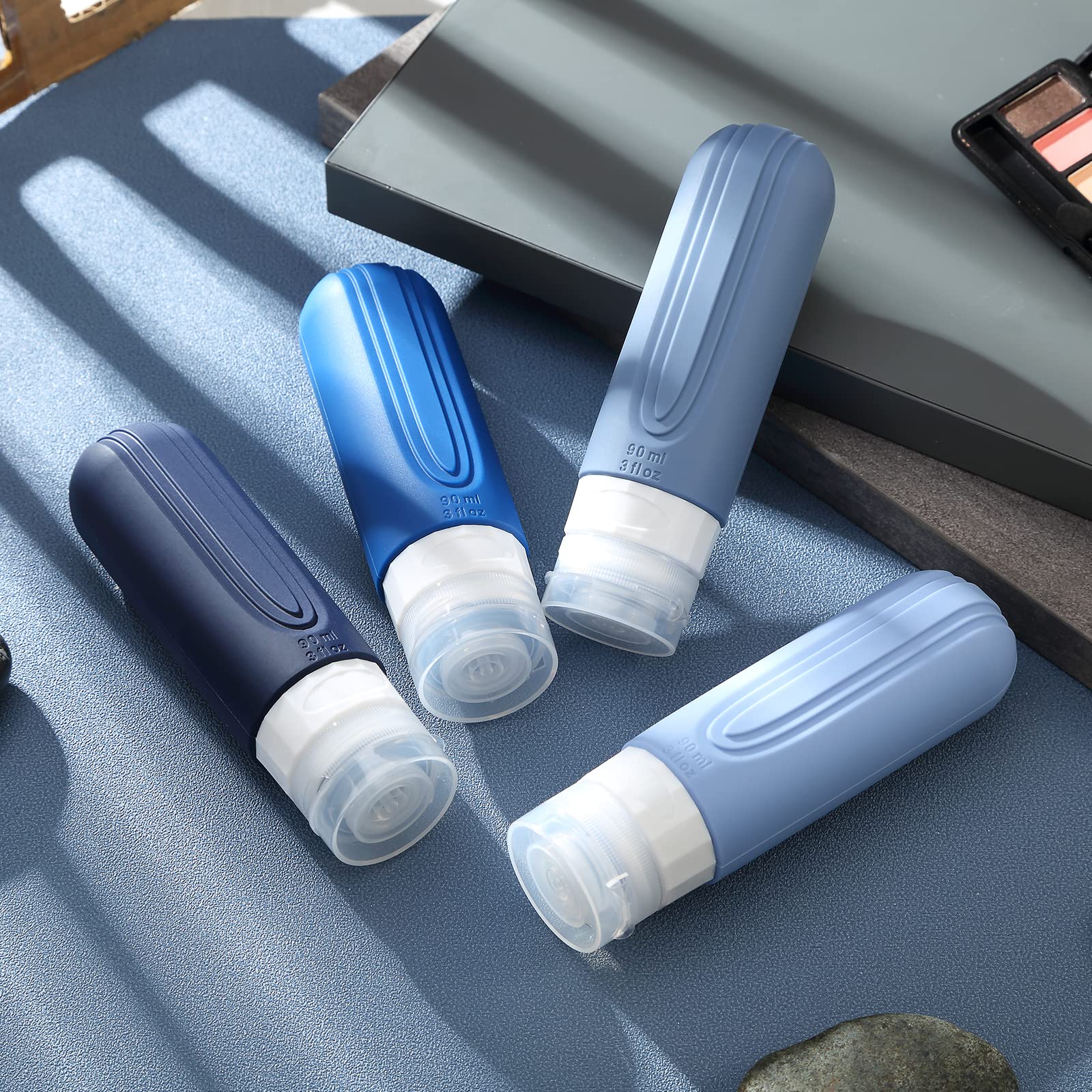Mrsdry compact squeezable bottles fit in toiletry bag