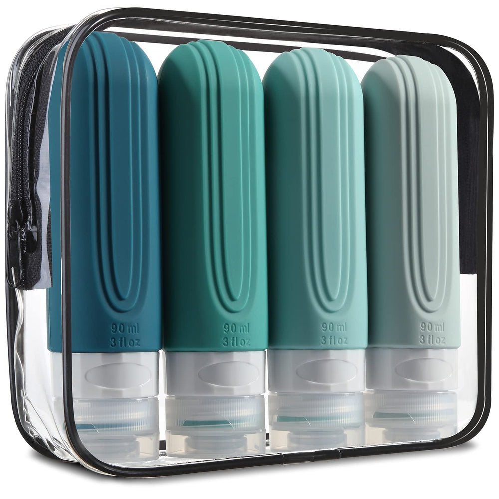 Mrsdry travel bottles with leak-proof 3oz design, ideal for safe carry-on liquids.
