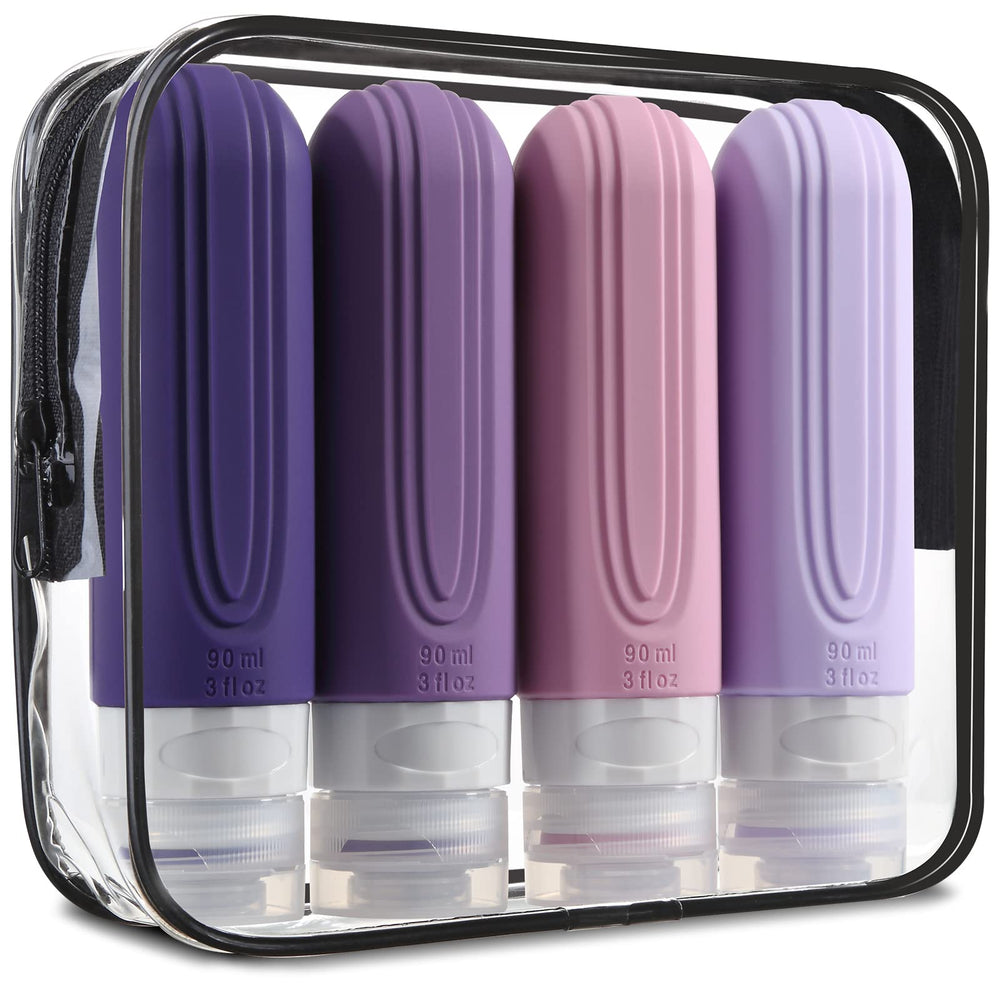 Mrsdry travel bottles leakproof 3oz with no-drip cap prevent spills in luggage