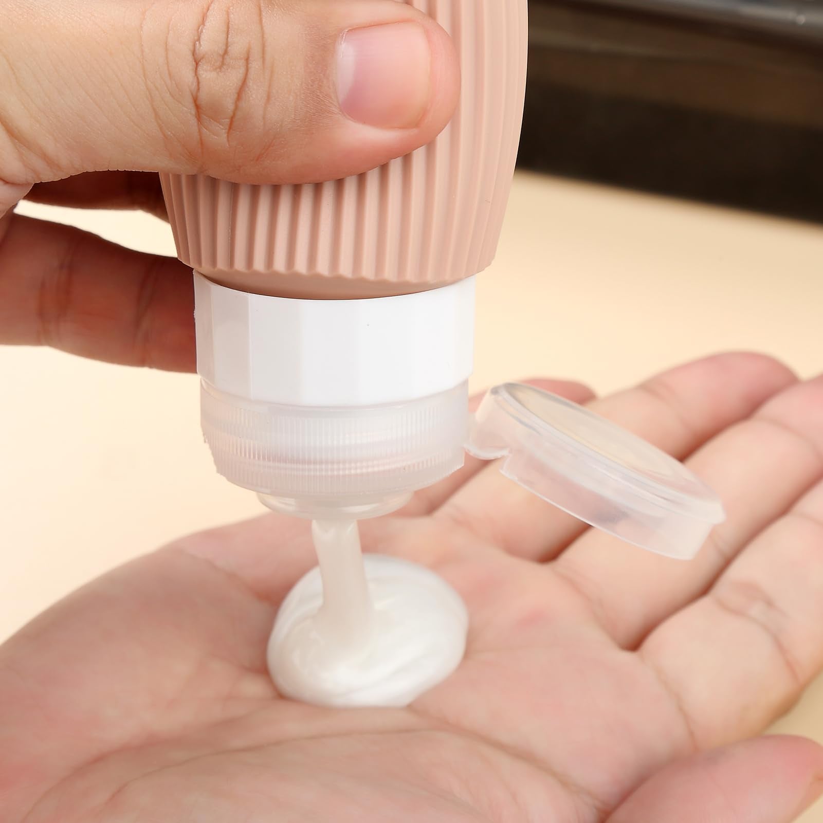 Mrsdry scoops and funnel simplify portioning lotions and creams