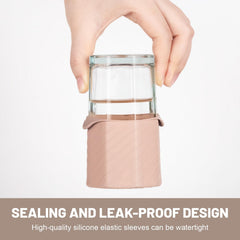 Mrsdry travel-size bottle sleeve secures containers in carry-ons