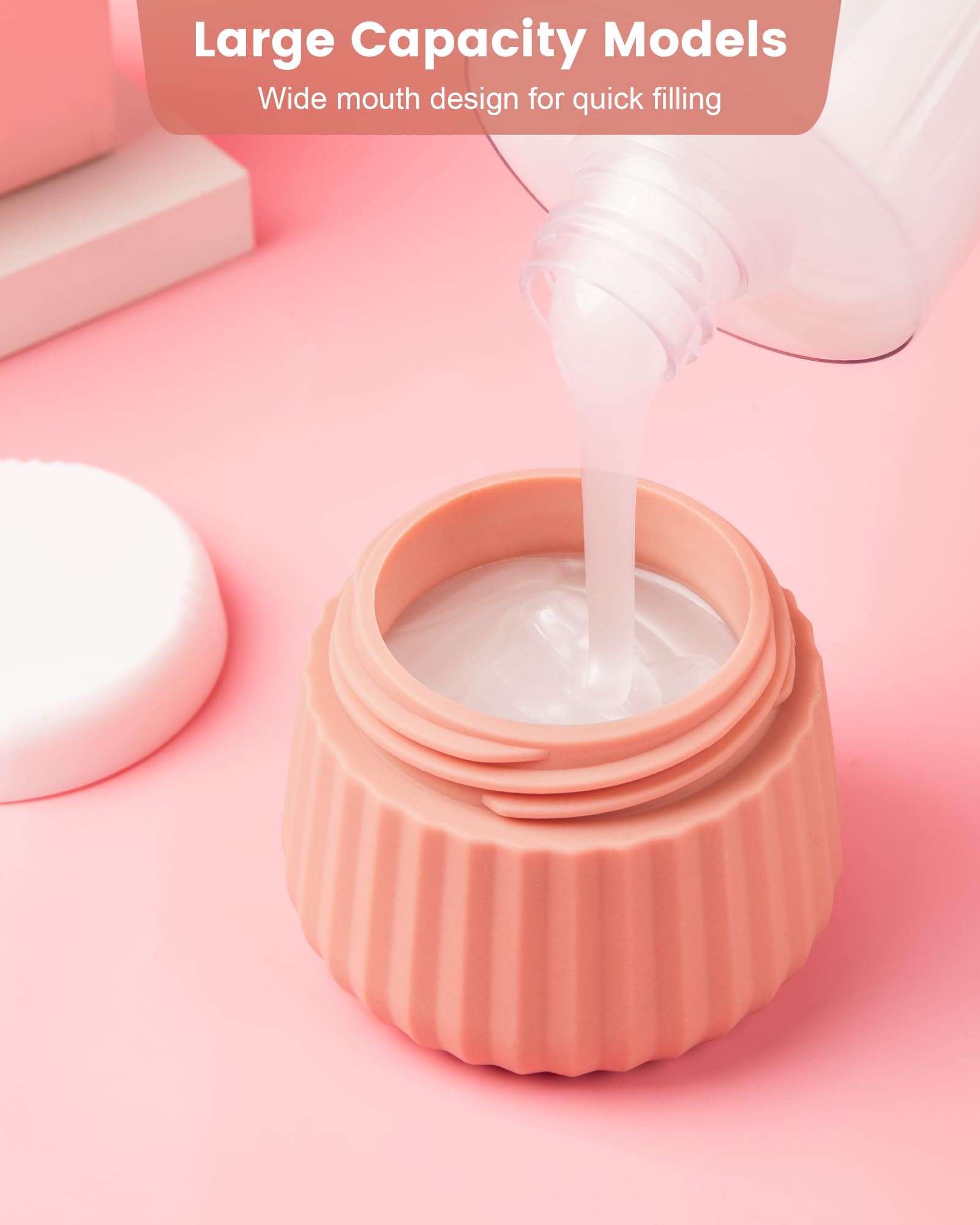 Mrsdry 3oz TSA-friendly containers in a stand-out color, perfect for carry-on use.