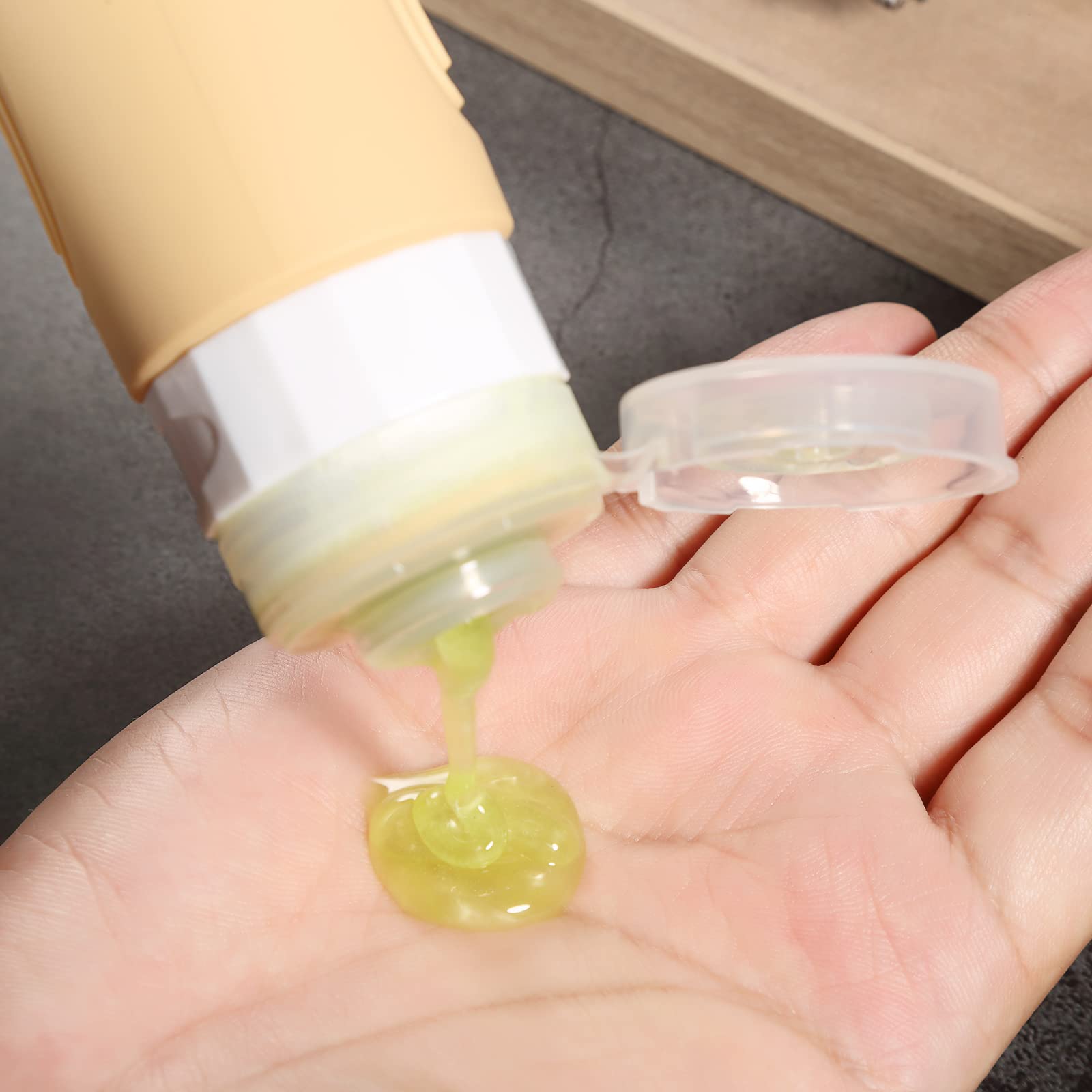 Mrsdry wide-opening fill bottle makes refilling thick creams simple.