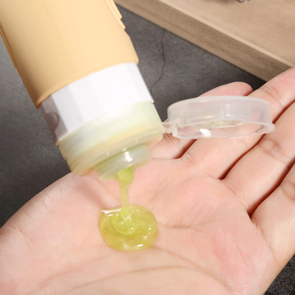 Mrsdry wide-opening fill bottle makes refilling thick creams simple.