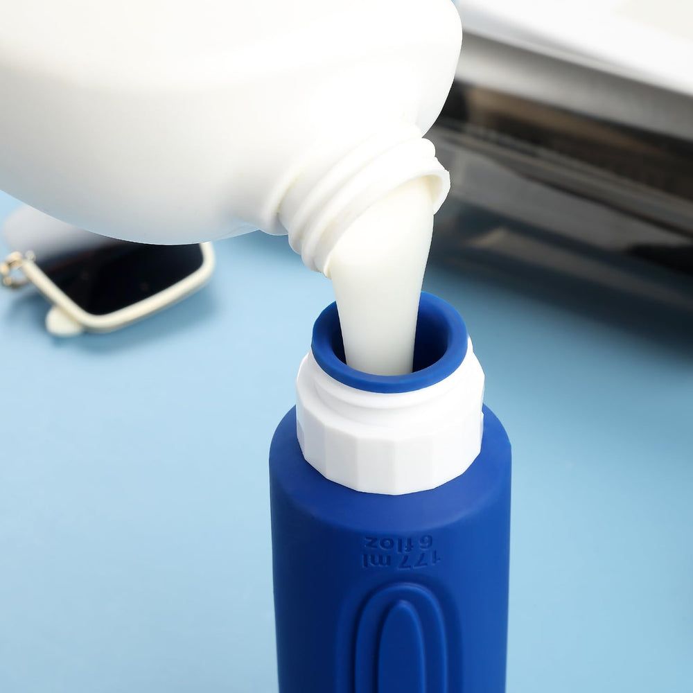 Mrsdry wide-opening fill for easy transfer of thick liquids