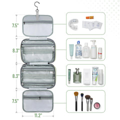 Ms. Pen bag’s elastic bottle straps keep items secure during transit.