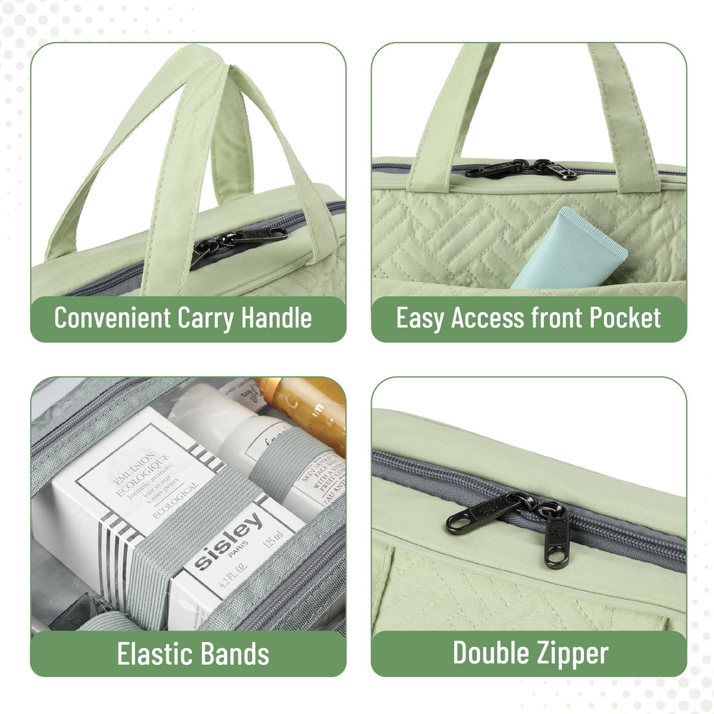 Durable, water-resistant fabric protects contents in damp environments.