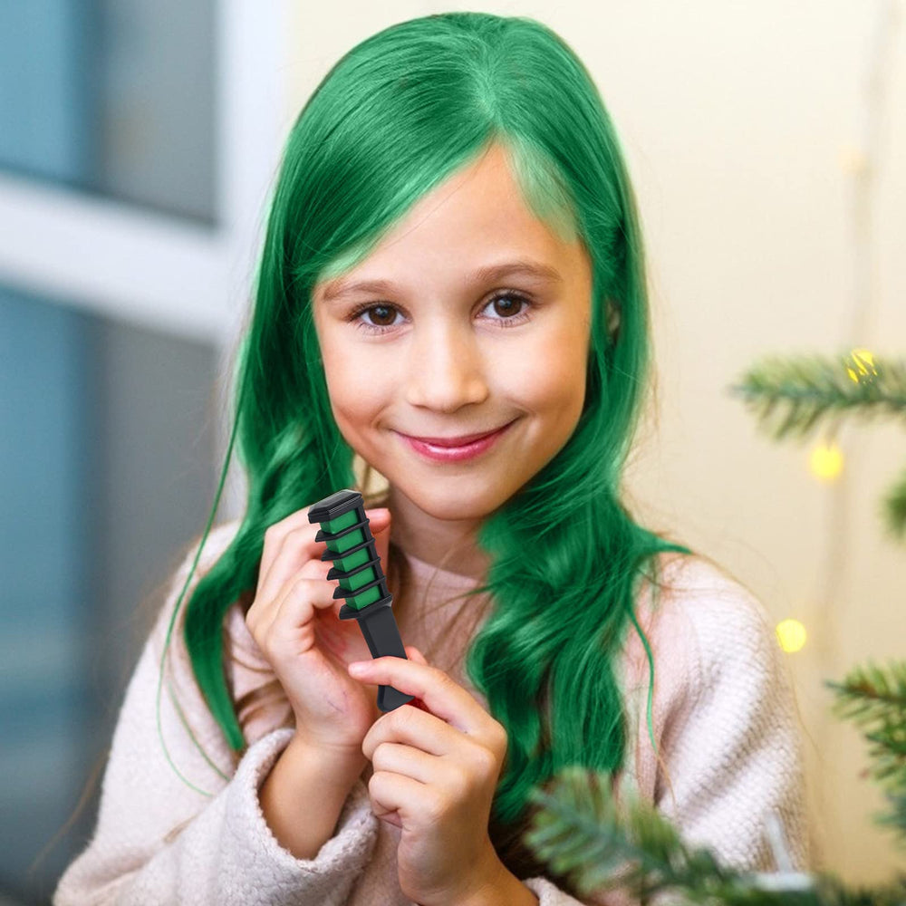 MSDADA hair chalk comb pink adds cute school-ready color