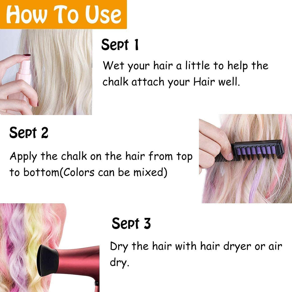 MSDADA hair chalk set makes a fun, creative gift for girls.