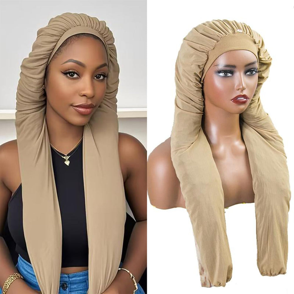 MsFan bonnet—extra-large fit for thick hair and braids.