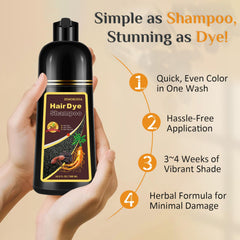 Msktasy champu-tinte castano, hidratacion suave para cabello tras color.