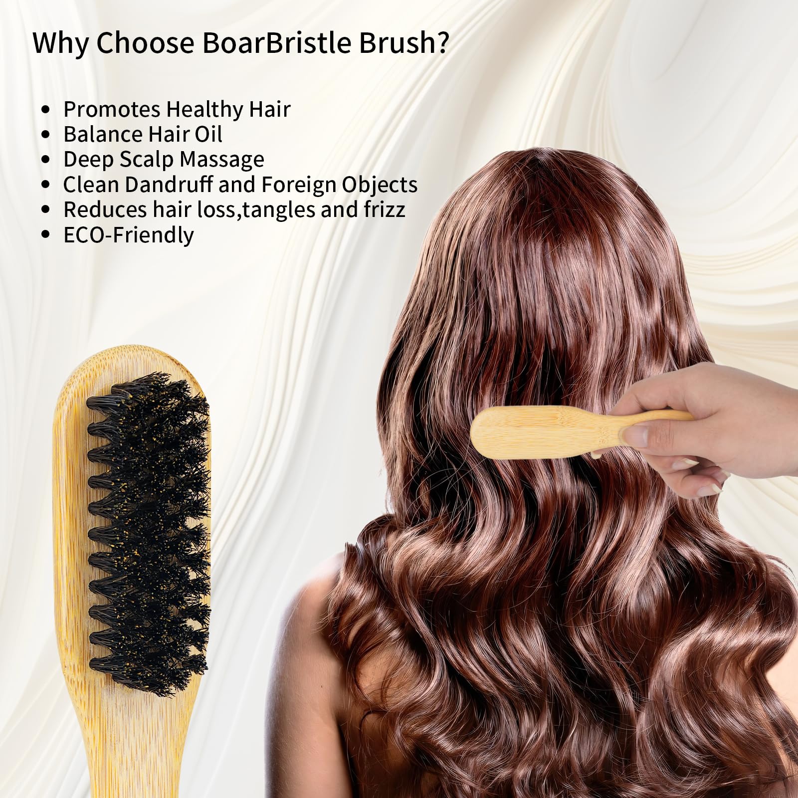 Msnasit smoothing finish promotes sleek looks with minimal effort.