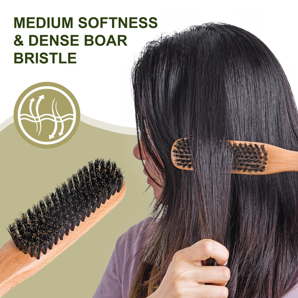 Msnasit Slick Back Brush supports gentle scalp care.