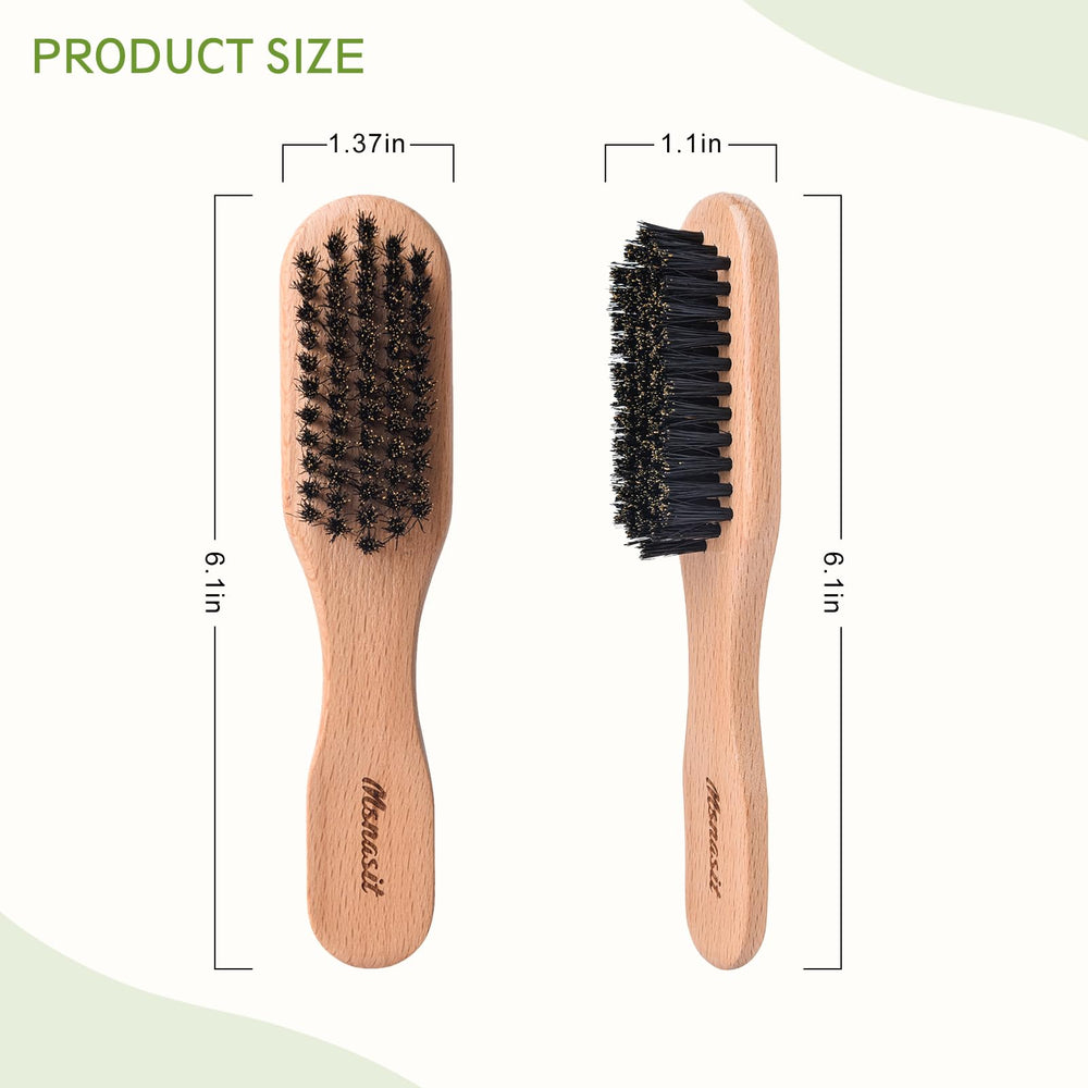 Msnasit travel brush is suitable for fine, thin hair and beard grooming.