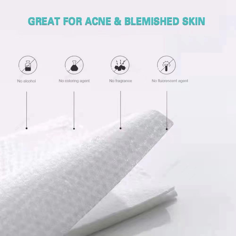 MSOEUESO: toallitas para limpieza facial y desmaquillado con algodón de calidad.
