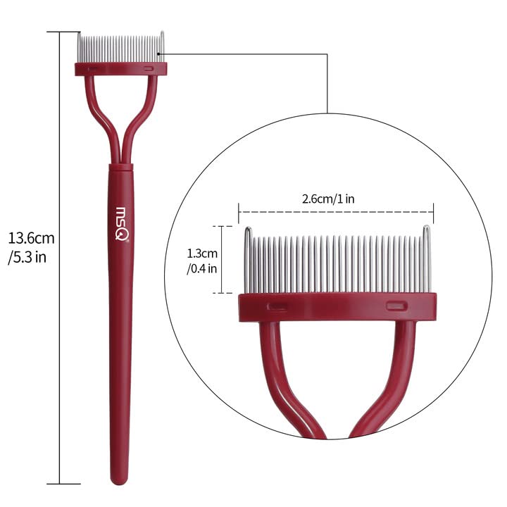 MSQ arc-design handle fits comfortably in hand during grooming