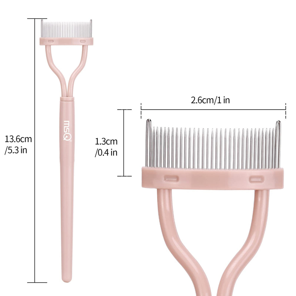 MSQ arc-designed mascara applicator offers comfortable handling.