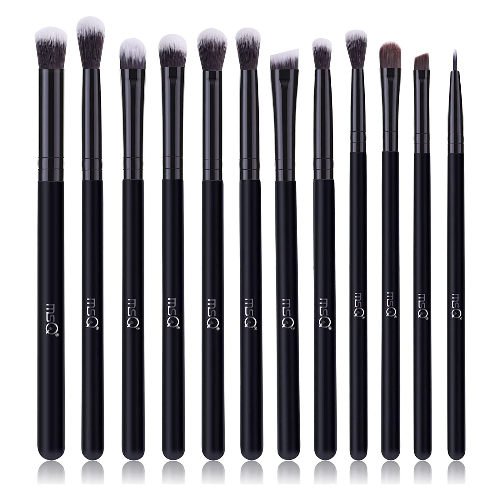 MSQ 12-piece eye makeup brush set for versatile eye looks and blending.