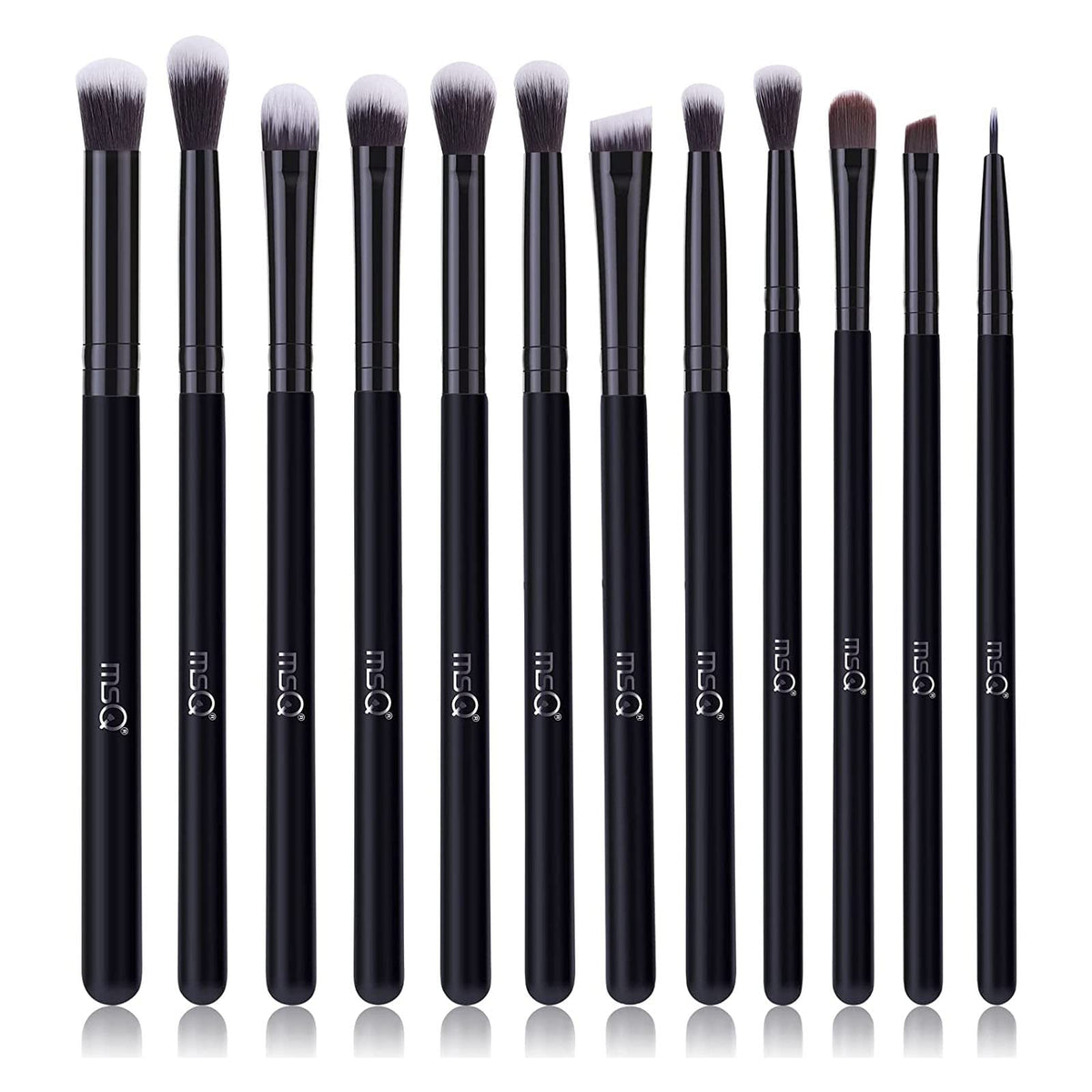 MSQ 12-piece eye makeup brush set for versatile eye looks and blending.