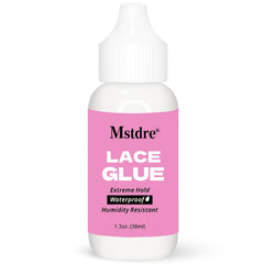MSTDRE strong-holding-glue for lace wigs ensures a secure bond during wear.