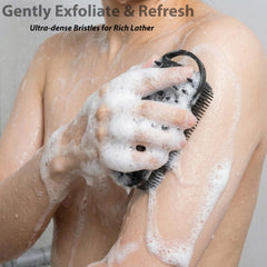 MtBoi long-bristle body side for gentle cleansing.