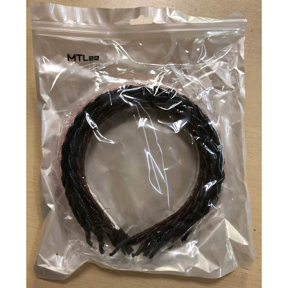 MTLEE diadema de cuentas cristal para uso diario cómodo.