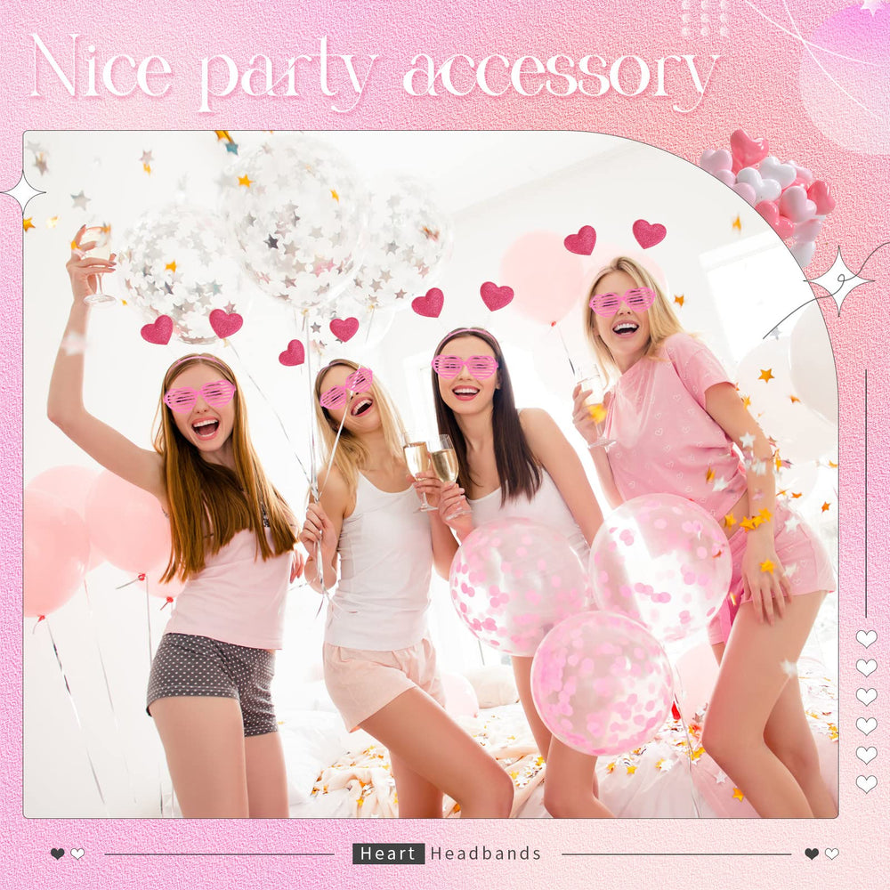MTLEE gafas corazón para fiesta, ligeras y cómodas para fotos